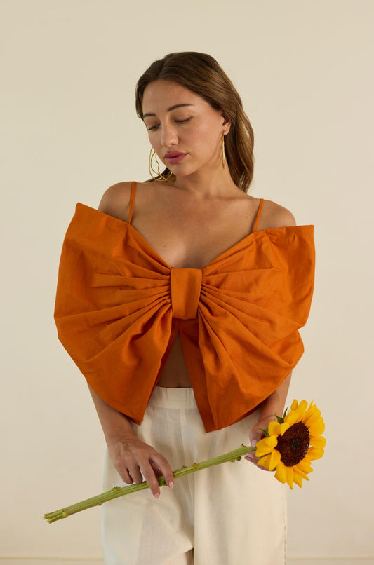 The Bow stopper top (Orange)