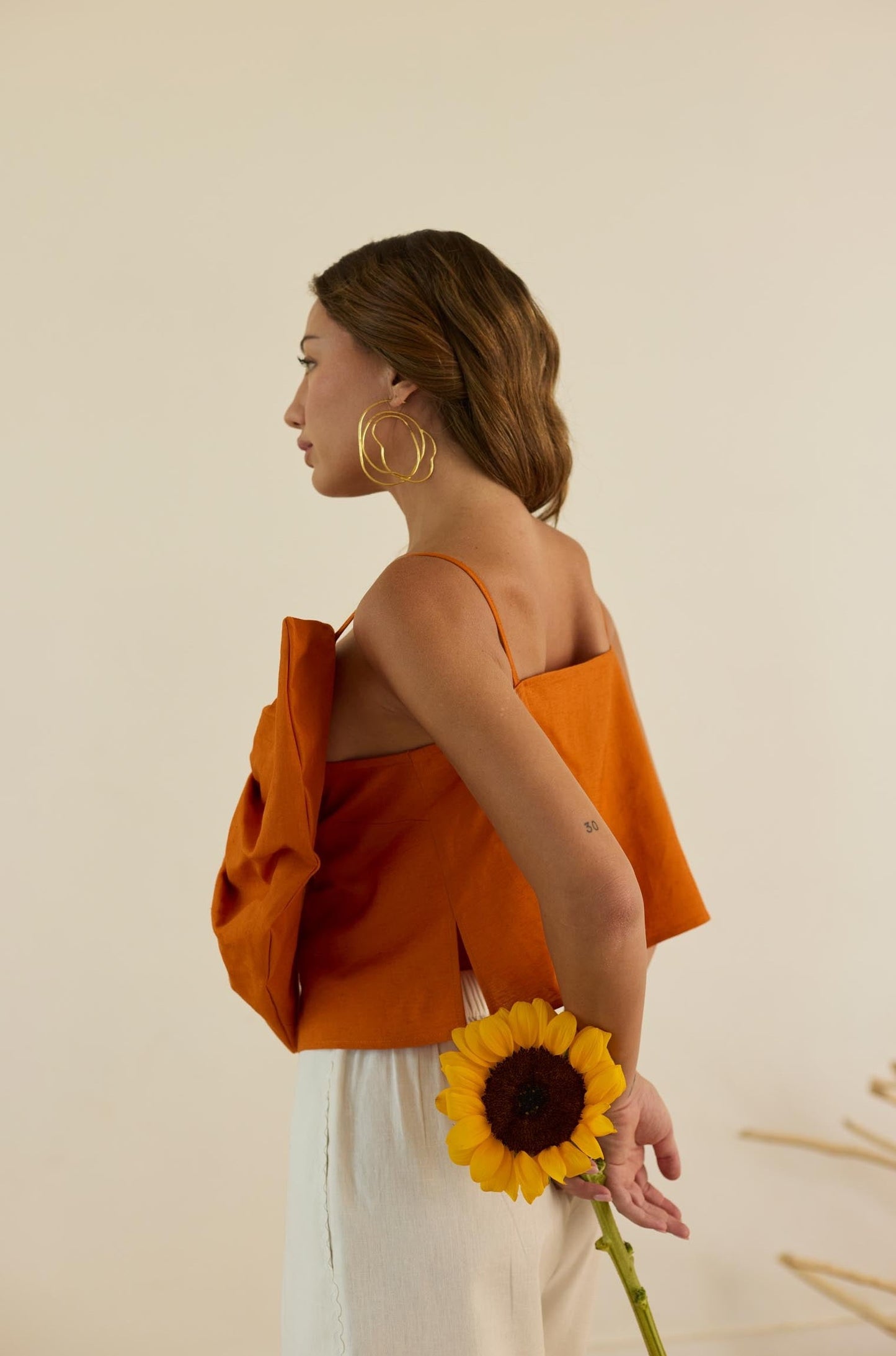 The Bow stopper top (Orange)