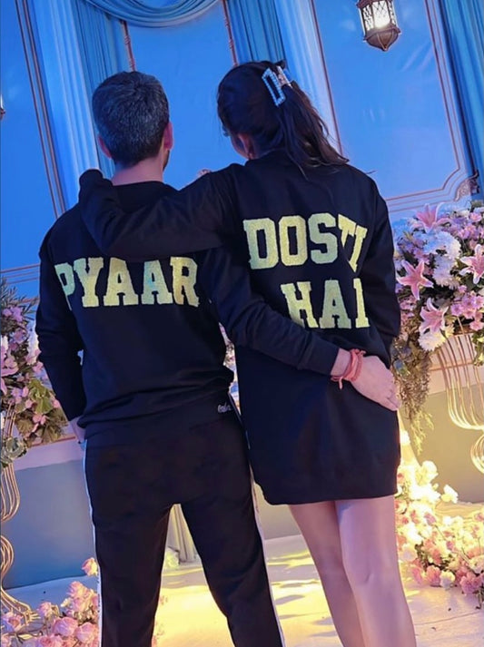 Pyaar Dosti Hai Sequin Sweatshirt Dress