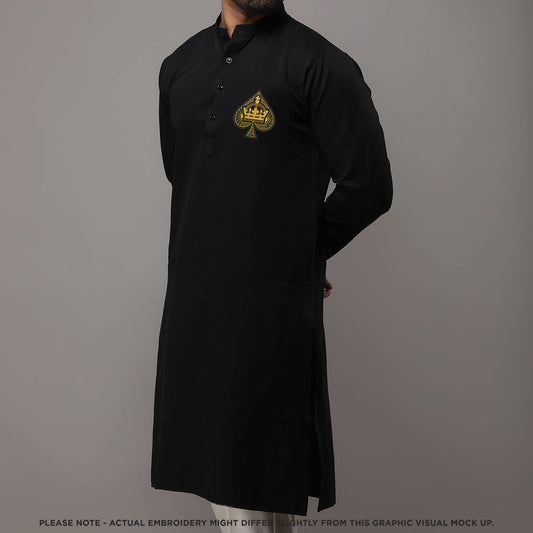 Ace (Hand embroidered zari) Kurta