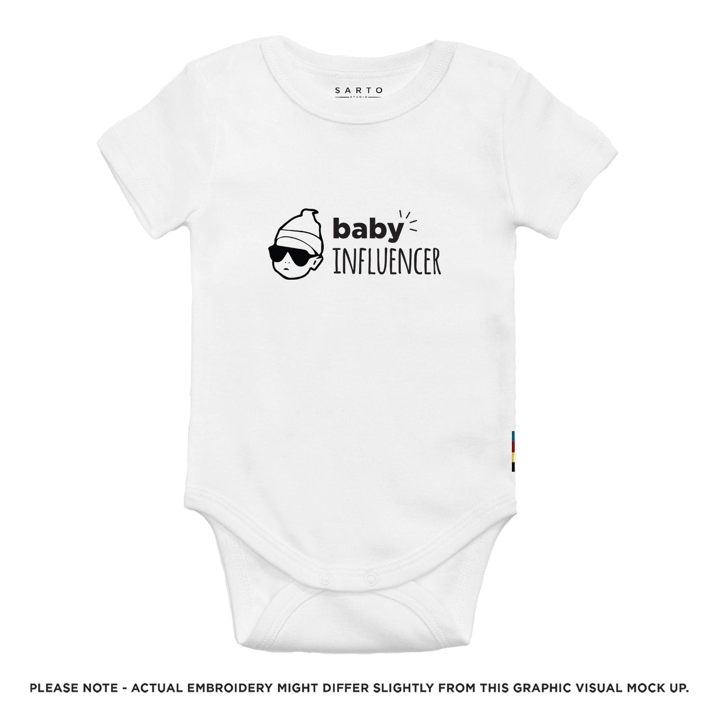 Baby influencer onesie