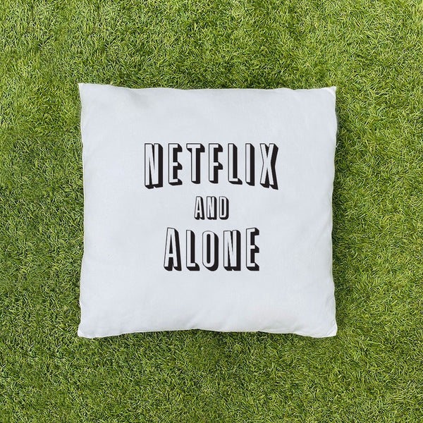 Netflix and Alone Cushion