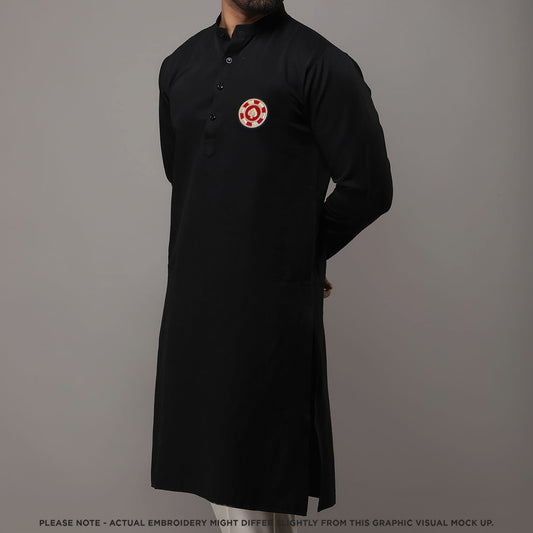 Poker (Hand embroidered zari) Kurta