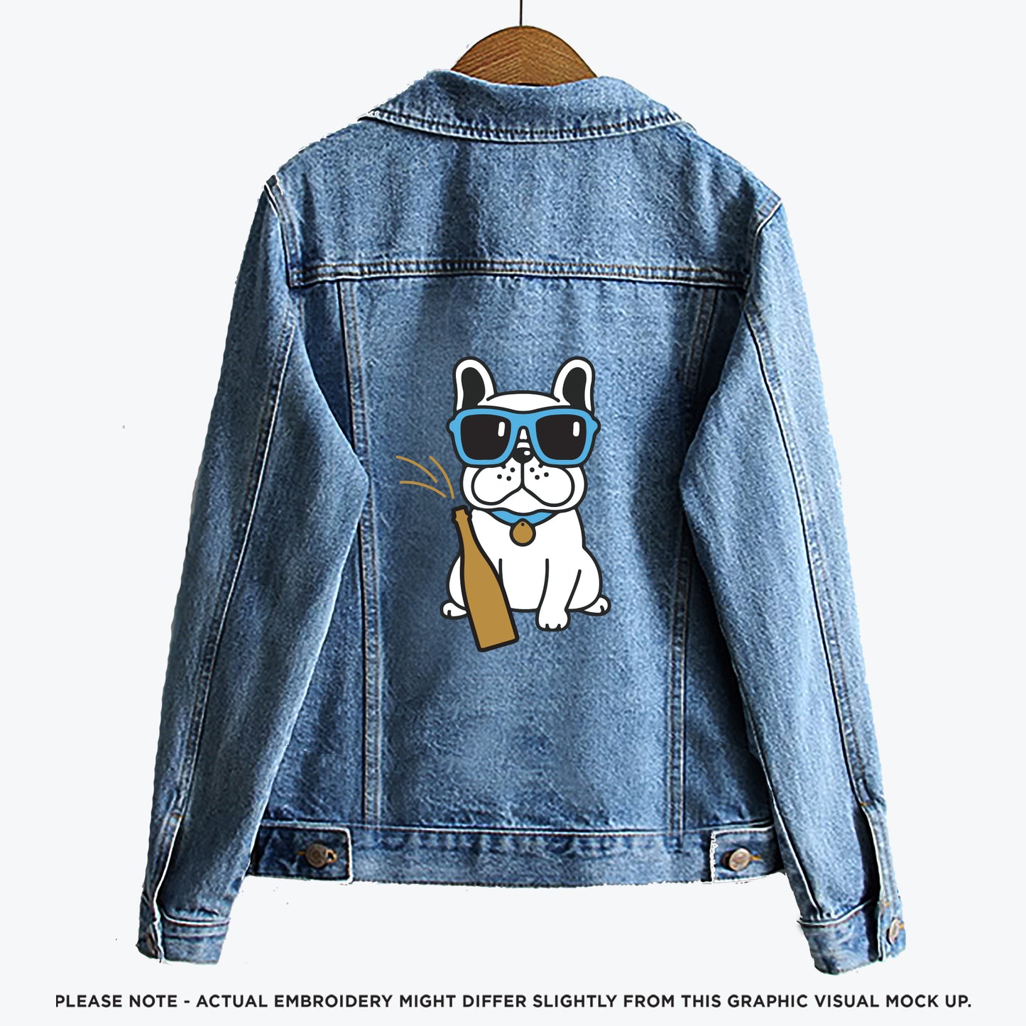 Champagne puppy Denim Jacket