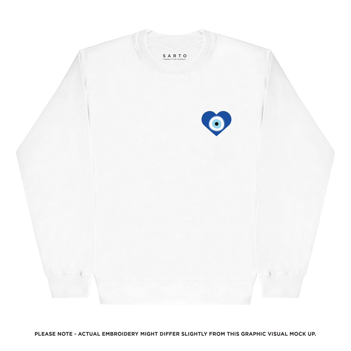 Evil eye heart sweatshirt