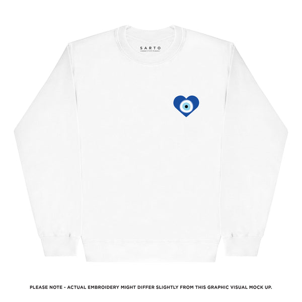 Evil eye heart sweatshirt