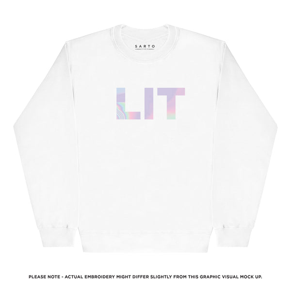 Holographic LIT sweatshirt